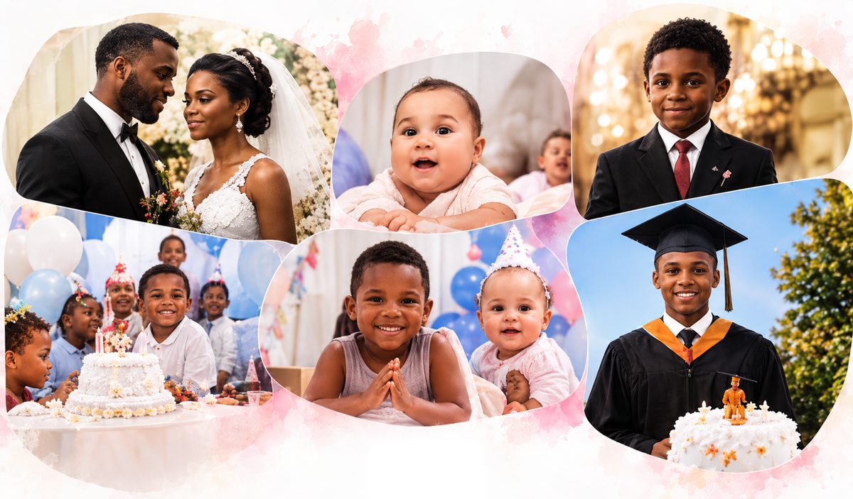Mariage, baptême, anniversaire, remise de diplôme : tous vos moments